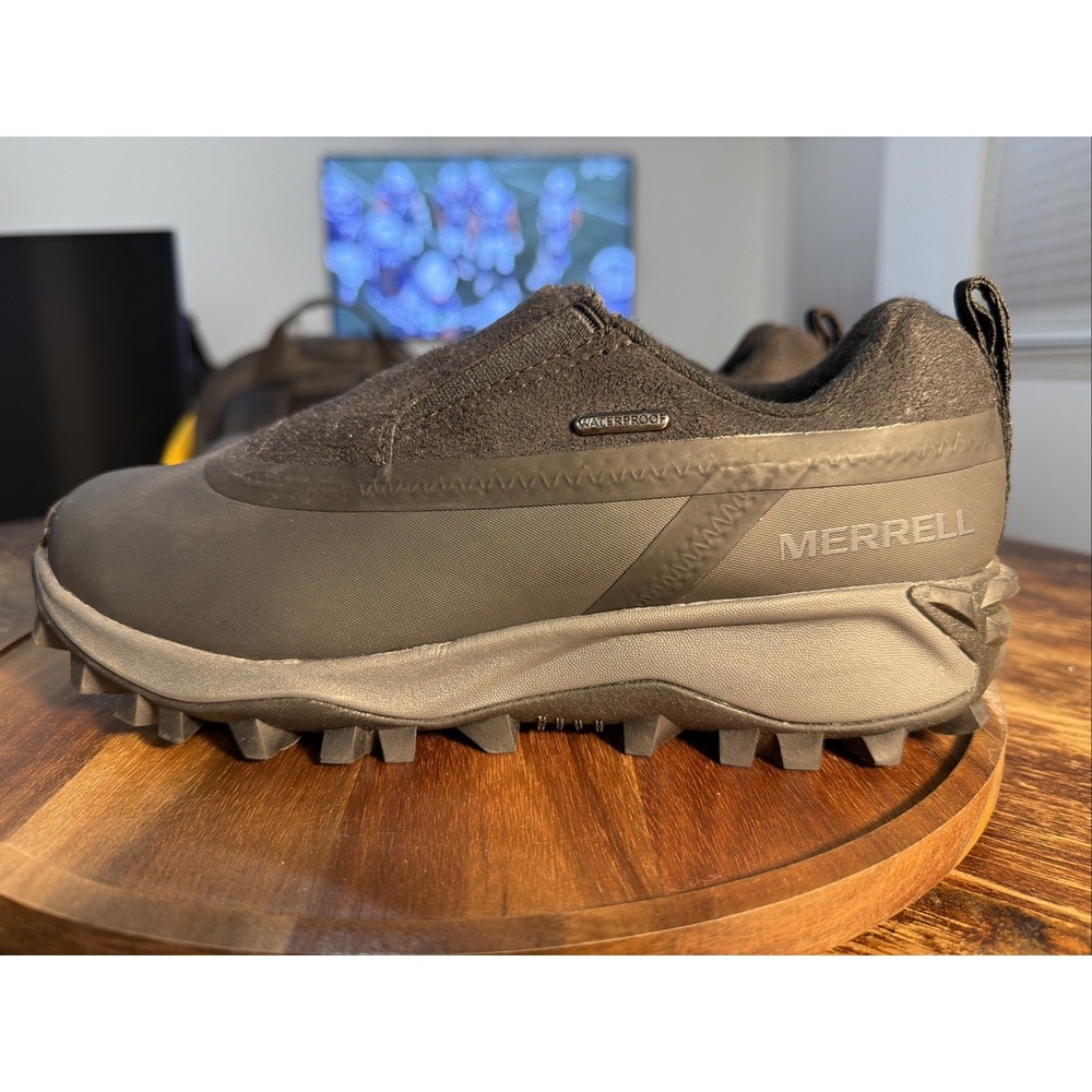 Merrell Womens Thermo Snowdrift Moc Shell Waterproof Shoes Black J90050 Sz 9
